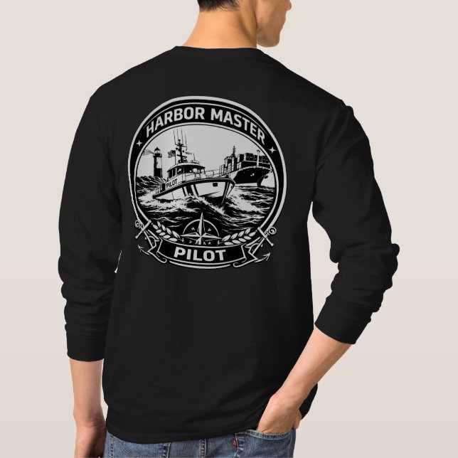 Camiseta Harbor Master Pilot: Professional Long Sleeve Tee (Reverso)