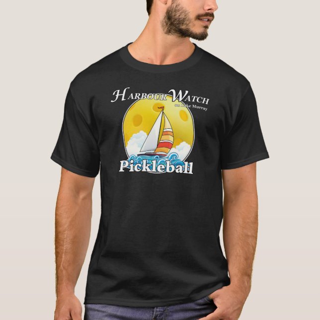 Camiseta Harbour Watch on Lake Murray Pickleball Yellow Sun (Anverso)