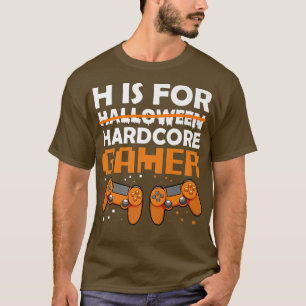 Camiseta Hardcore Gamer Lazy Halloween Costume Videogame Co