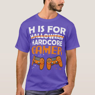 Camiseta Hardcore Gamer Lazy Halloween Costume Videogame Co