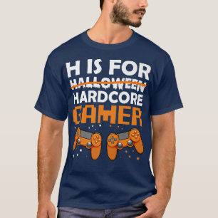 Camiseta Hardcore Gamer Lazy Halloween Costume Videogame Co