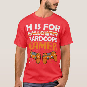 Camiseta Hardcore Gamer Lazy Halloween Costume Videogame Co