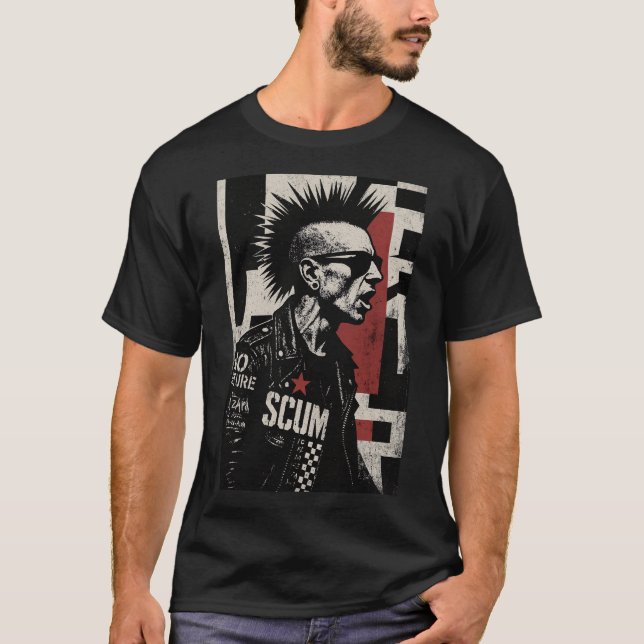 Camiseta Hardcore Punk Rebel Portrait (Anverso)