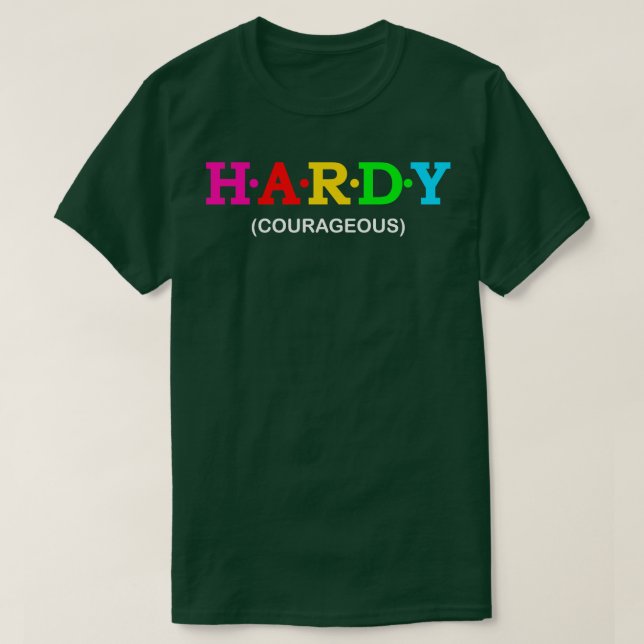 Camiseta Hardy valiente (Diseño del anverso)