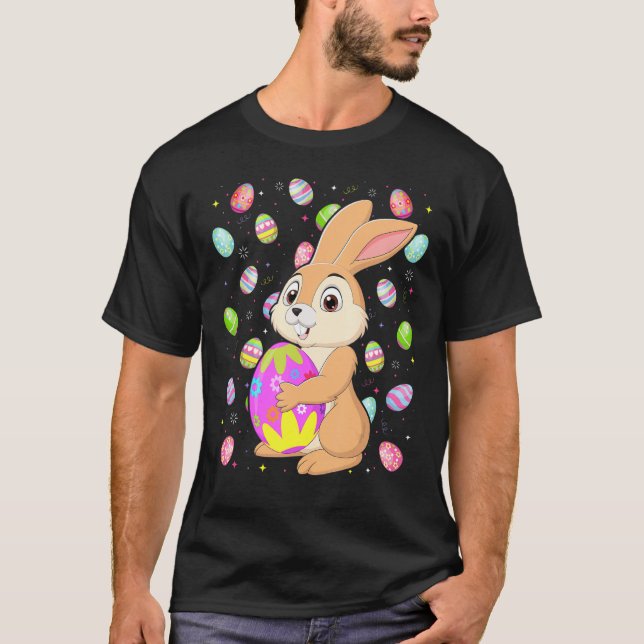 Camiseta Hare Bunny Easter Egg Funny Hare Easter Sunday (Anverso)