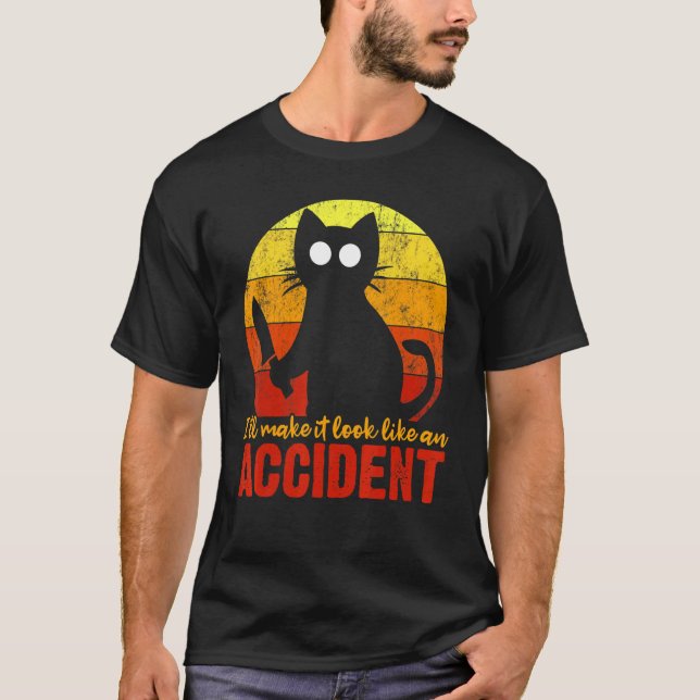 Camiseta Haré que Parezca un Accidente de Halloween Sangrie (Anverso)
