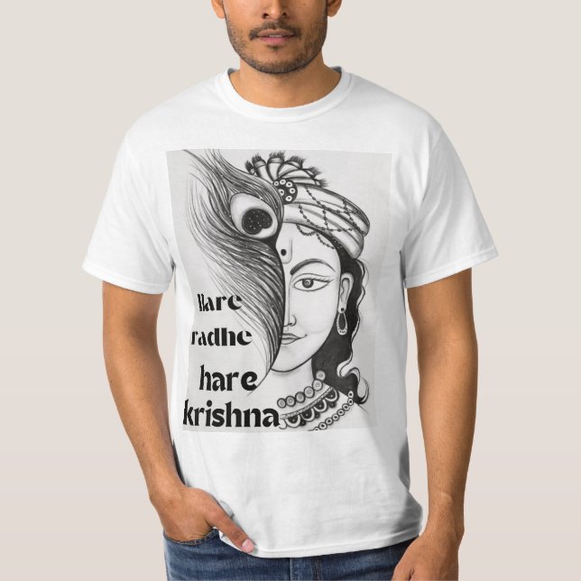Camiseta Hare radhe hare krishna (Anverso)