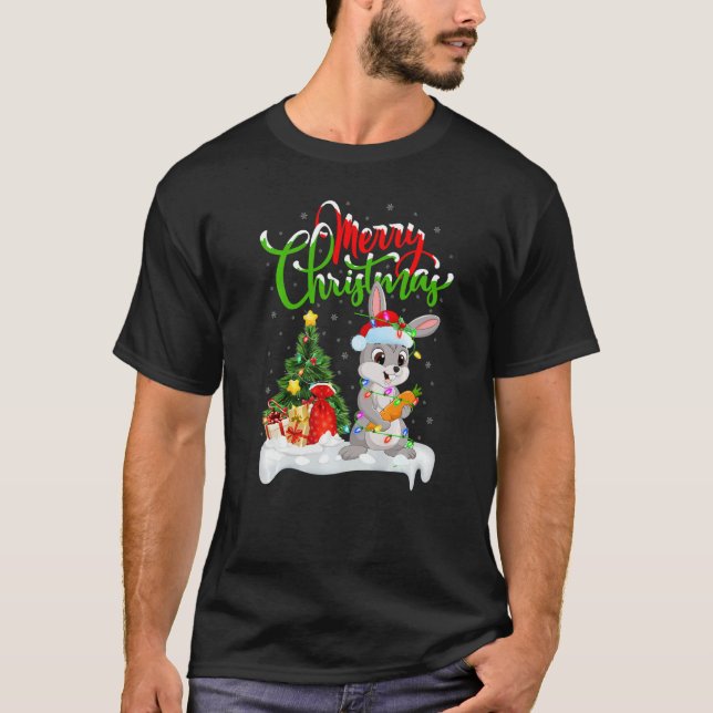 Camiseta Hare  Xmas Decorations Santa Hare Christmas (Anverso)