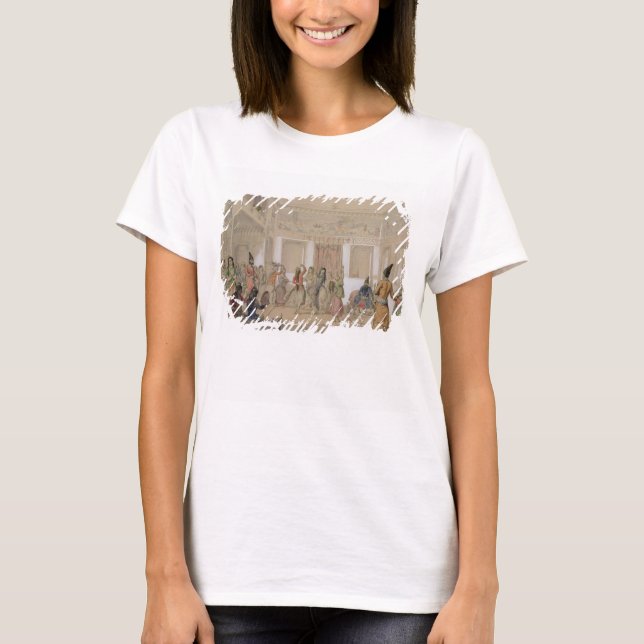 Camiseta Harem Feast, Teherán (lápiz y letra con papel) (Anverso)