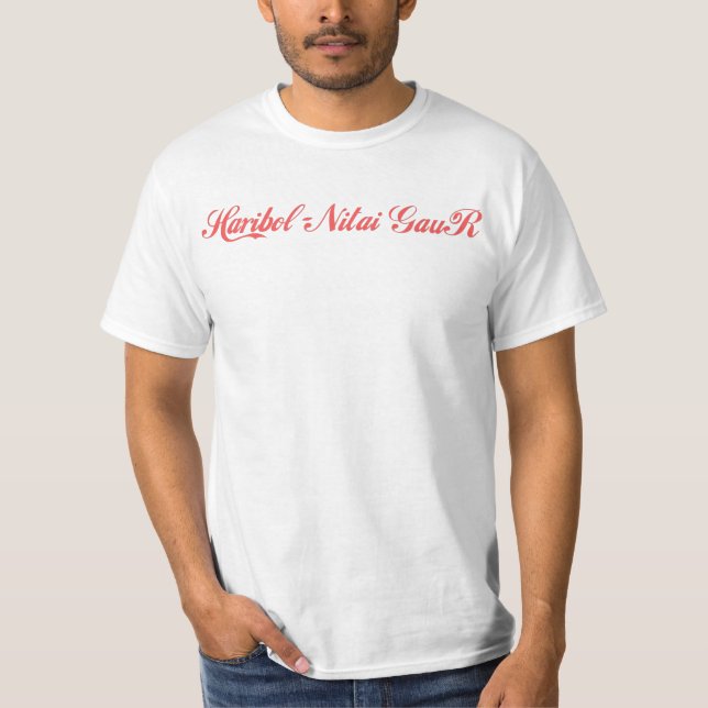 Camiseta  Haribol Nitai Gaur T-Shirt (Anverso)