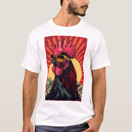 Camiseta Harica Poor Rooster 2D Ilustracion