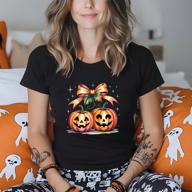 Camiseta Harina de calabaza de Halloween otoño acuarela (Subido por el creador)