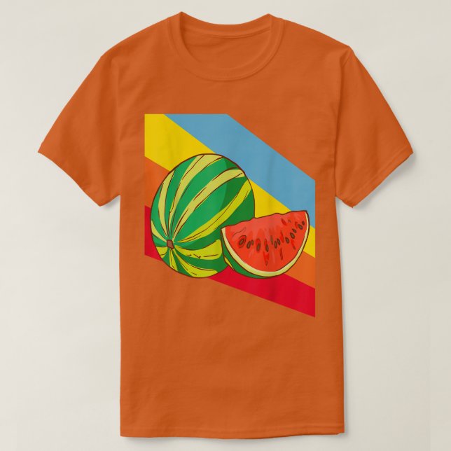 Camiseta Harina de fruta de la sandía Vegetariana (Diseño del anverso)