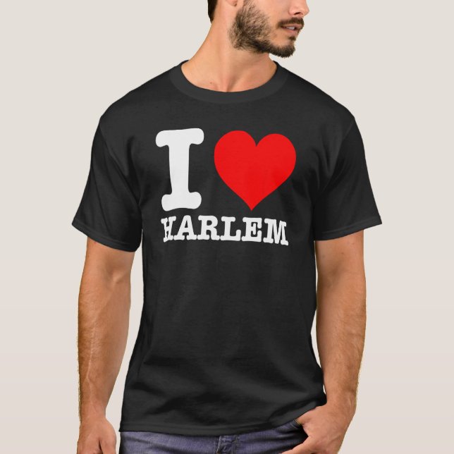 Camiseta Harlem - Amo Harlem - Corazón de Harlem (Anverso)