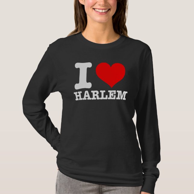 Camiseta Harlem - Amo Harlem - Corazón de Harlem (Anverso)