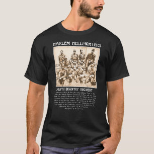 Camiseta Harlem Hellfighters Vintage Black History Wwi Wwii