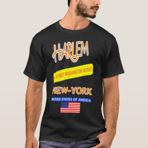 Camiseta HARLEM New York 96th STREET WASHINGTON HEIGHTS