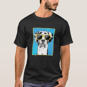 Camiseta Harlequin Gran Retrato De Danés Pop Art Perro Con 