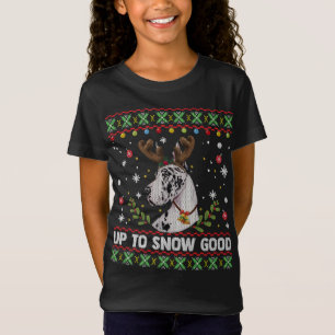 Camiseta Harlequin Great Dane Perro Renos Feo Navidades S
