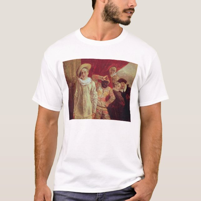 Camiseta Harlequin, Pierrot y Scapin, actores de COM (Anverso)