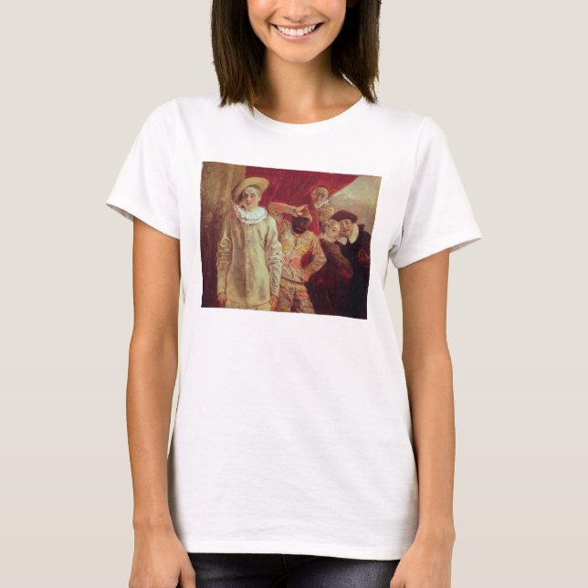 Camiseta Harlequin, Pierrot y Scapin, Actores del Com (Anverso)