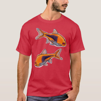 Camiseta Harlequin Rasbora Cute Crayon Fish Design