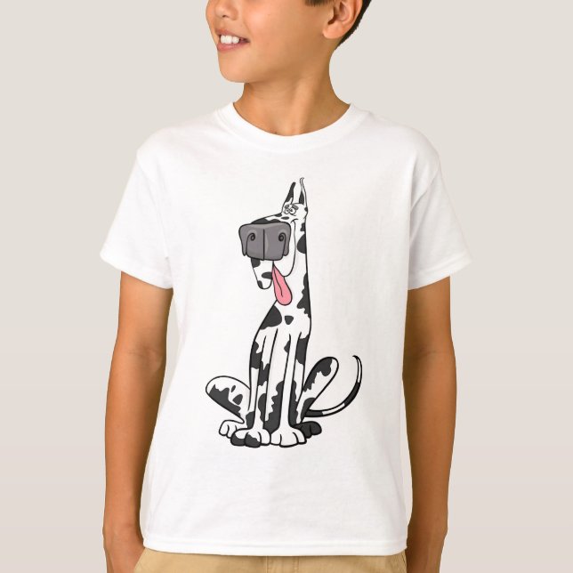Camiseta Harlequin torpe great dane (Anverso)