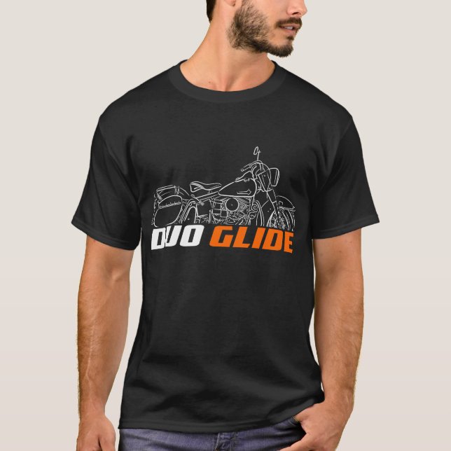 Camiseta Harley-Davidson Duo Glide 1959-1962 + alforjas (Anverso)