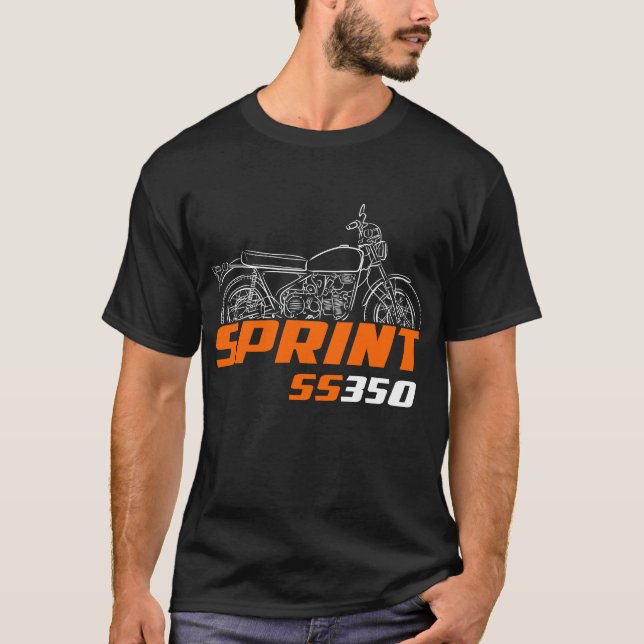 Camiseta Harley-Davidson Sprint SS-350 1973-1974 (Anverso)