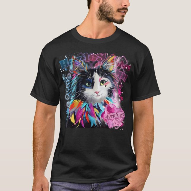 Camiseta Harley Quinn el gato (Anverso)