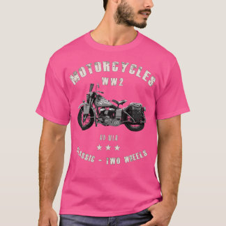 Camiseta Harley WLA Retro Vintage Motocicleta WW2