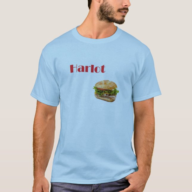 Camiseta harlot del bocadillo de pavo (Anverso)