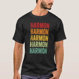Camiseta Harmon County Oklahoma Rainbow Text