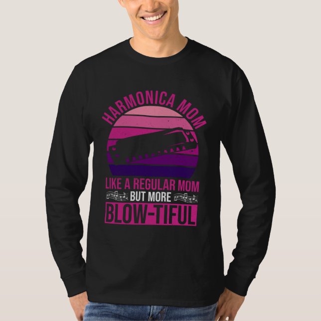 Camiseta Harmonic Player Mom And Harmonica Mother (Anverso)