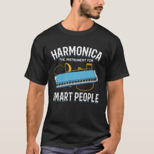 Camiseta Harmonica El Instrumento Para Personas Inteligente