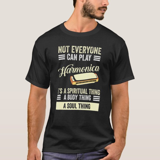 Camiseta Harmonica Instrument Harmonica Player (Anverso)