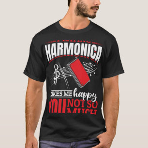 Camiseta Harmonica Jugando A La Armonía Me Hace Feliz De Qu