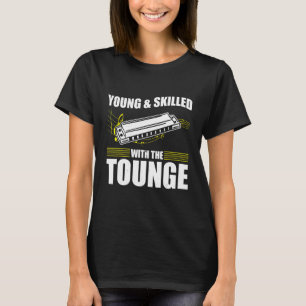 Camiseta Harmonica Jugando Para Harmonica Player Harmonica 