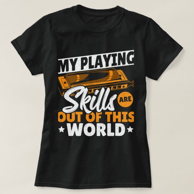 Camiseta Harmonica Lover Juega Armonía Inteligente (Diseño del anverso)