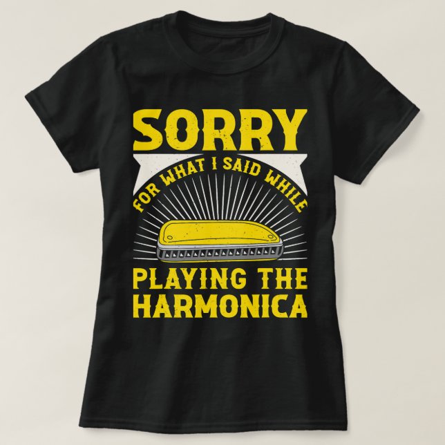 Camiseta Harmonica Lover Lamentó Lo Que Dije Mientras Jugab (Diseño del anverso)