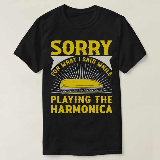 Camiseta Harmonica Lover Lamentó Lo Que Dije Mientras Jugab (Diseño del anverso)