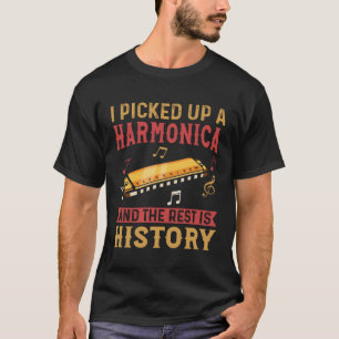 Camiseta Harmonica Player Harmonica Instrument Harmonica