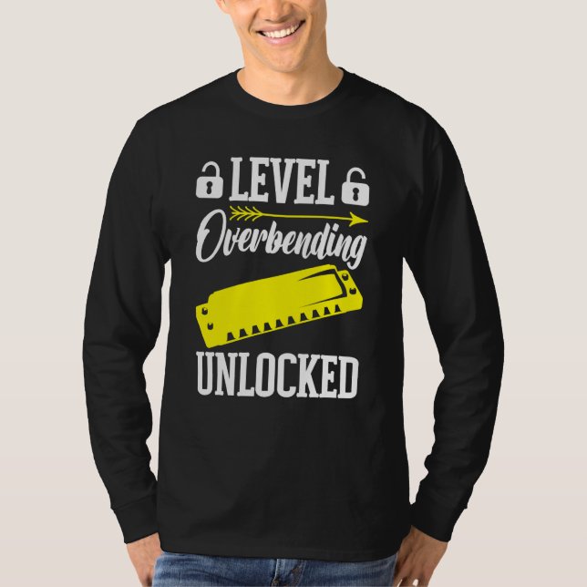 Camiseta Harmonica Player Level Unlocked (Anverso)