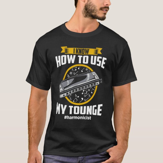 Camiseta Harmonica Playing For Harmonica Player Harmonica T (Anverso)