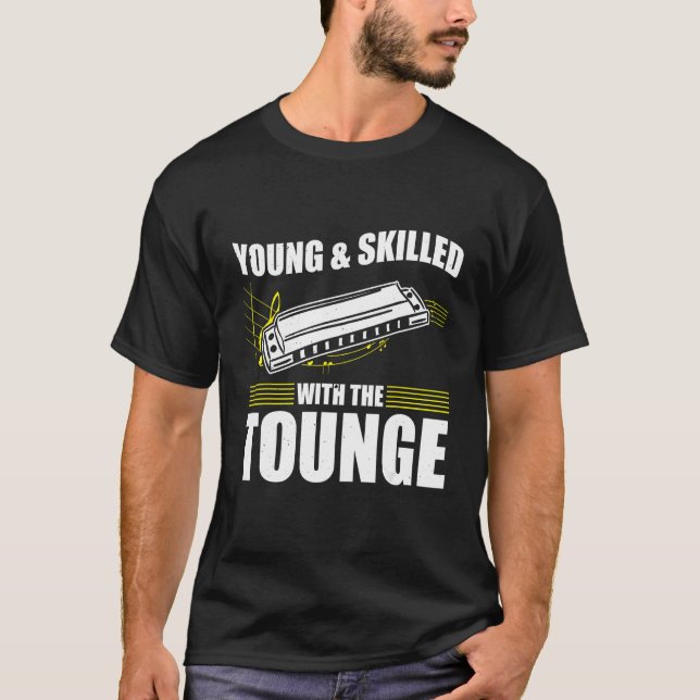 Camiseta Harmonica Playing For Harmonica Player Harmonica T (Anverso)