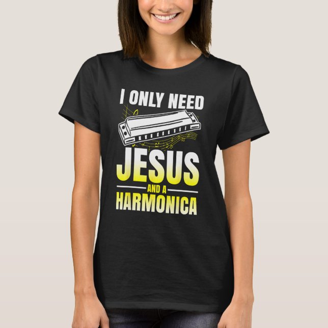 Camiseta Harmonica Playing For Harmonica Player Harmonica T (Anverso)