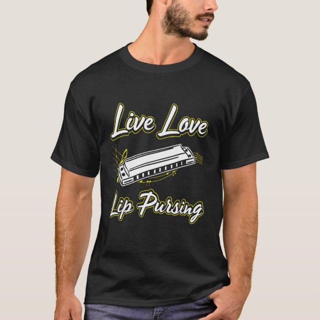 Camiseta Harmonica Playing For Harmonica Player Harmonica T (Anverso)