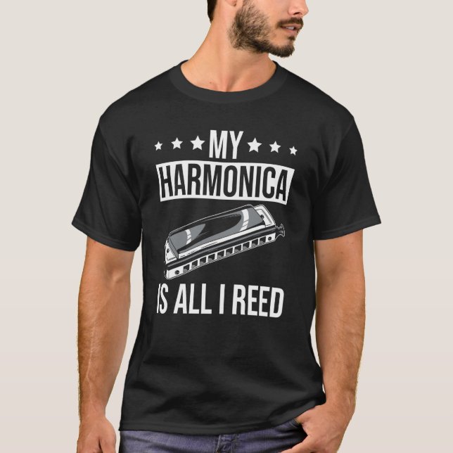 Camiseta Harmonicist Reed Harmonica (Anverso)