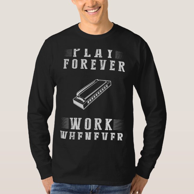 Camiseta Harmonize Lifes Tune: Play Harmonica Forever - A T (Anverso)