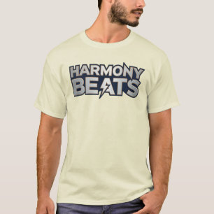 Camiseta Harmony Beats – Arte de Texto de Vibraciones Music